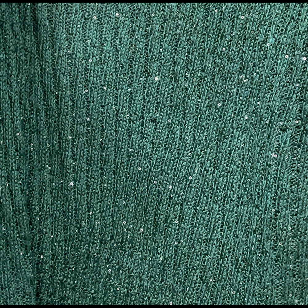 Apt. 9 Emerald Green Sequin Scoop Neck Sweater - Picture 9 of 11